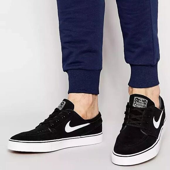RARE Deadtstock NEW SB Zoom Stefan Janoski 'Black White' Suede Mens 9 US 8.5 UK - Picture 11 of 12